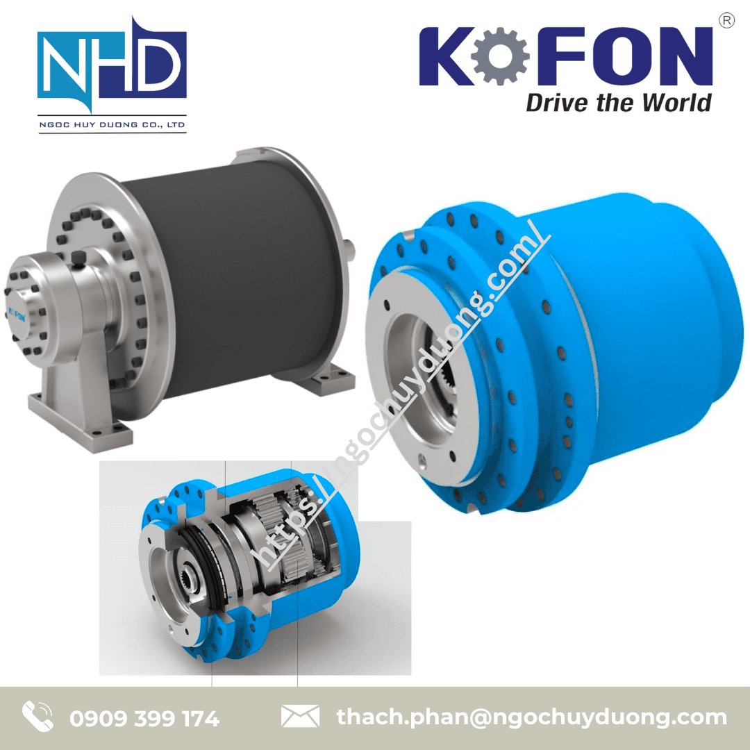 Hộp số hành tinh KOFON KG Series KG450, KG490, KG620, KG720, KG740, KG800