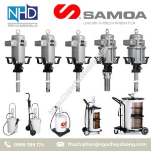 Bộ bơm mỡ gắn tường hoặc cố định SAMOA 427100, 427110, 437112, 437113, 437114