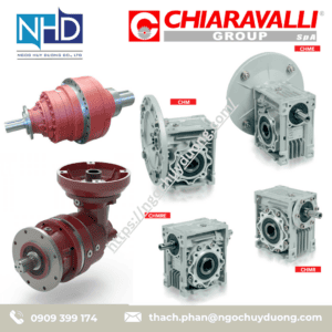 CHIARAVALLI CHM Hộp số trục vít vỏ nhôm gắn motor CHIARAVALLI CHM 063