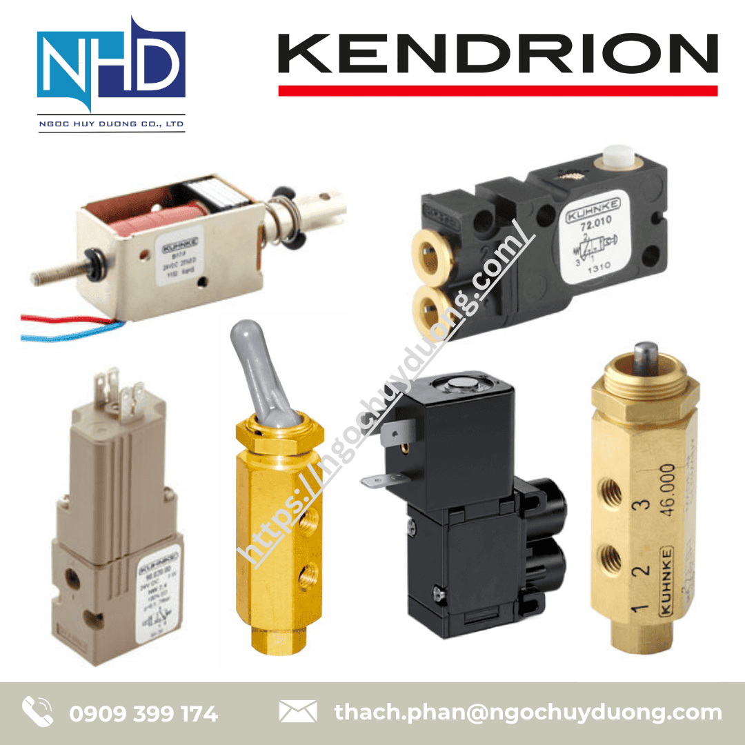 Van cơ khí mini Kendrion Kuhnke Type 42, 46, 72, 74, 79 (van 2:2, 3:2 cơ – nhấn, gạt, cần joystick)