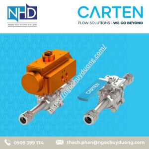 Van bi tinh khiết CARTEN CBV Series quay tay CBV250-1:4 TE=035, CBV375-3:8 FSM M, CBV500-1:2 FSM FM, CBV750-3:4 C:LOK, CBV1000-1 TE=035