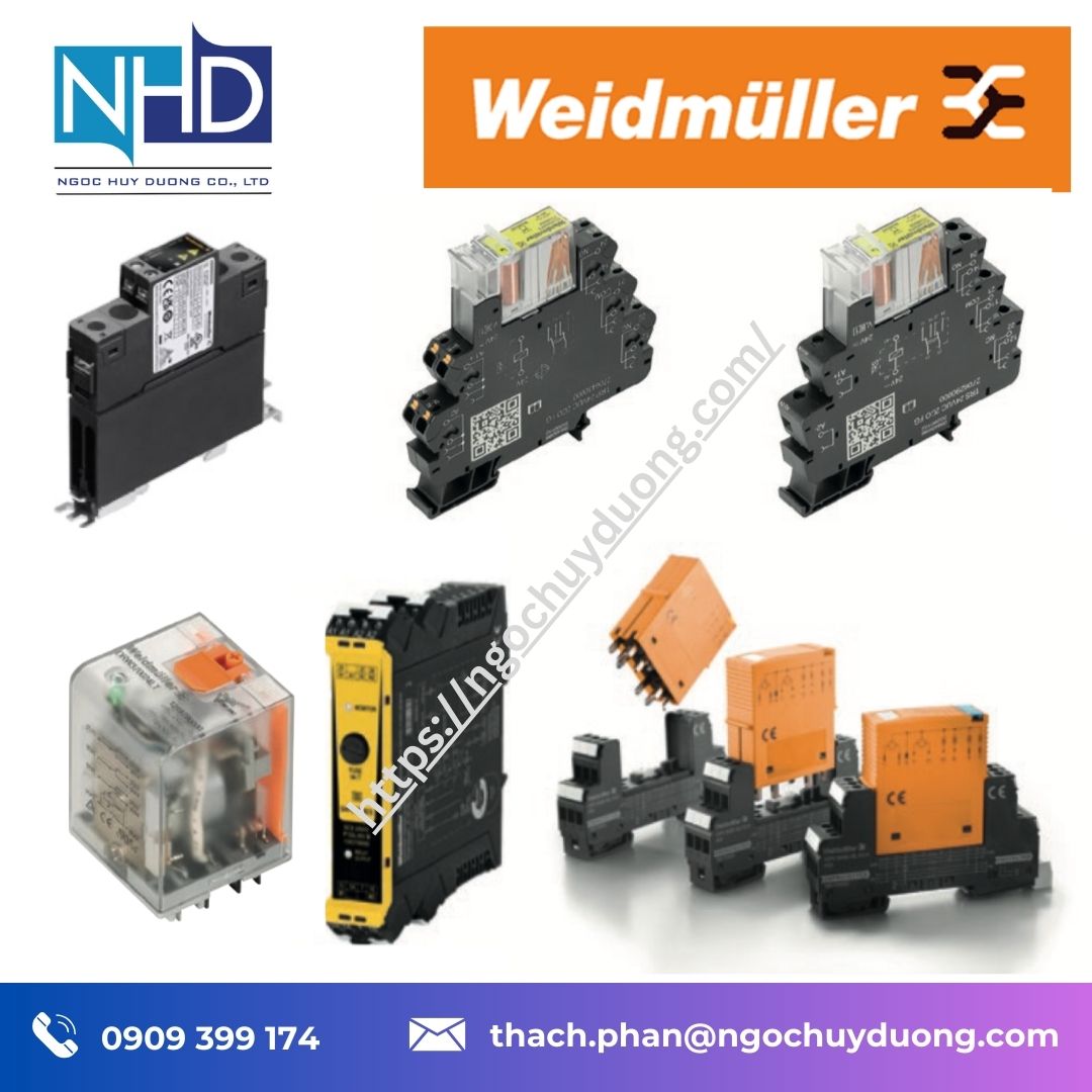 Bộ rơ-le chịu tải cao Weidmüller Timer Relays – TFS 12–240VUC 1CO M7C, ITS 24–240VUC 1CO M7C