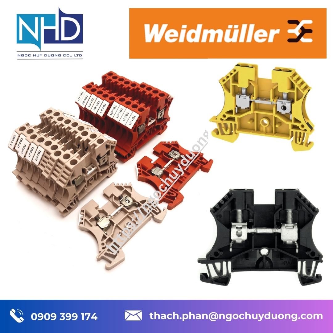 Cầu đấu vít nhiều tầng Weidmüller WDK Series – WDK 2.5, WDK 10, WDK PE, WDK DU:PE