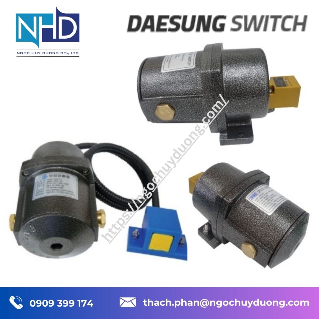 công tắc giám sát tốc độ băng tải Daesung DBSS-40EX-PS – chống nổ, IP67, tích hợp sensor + hiển thị