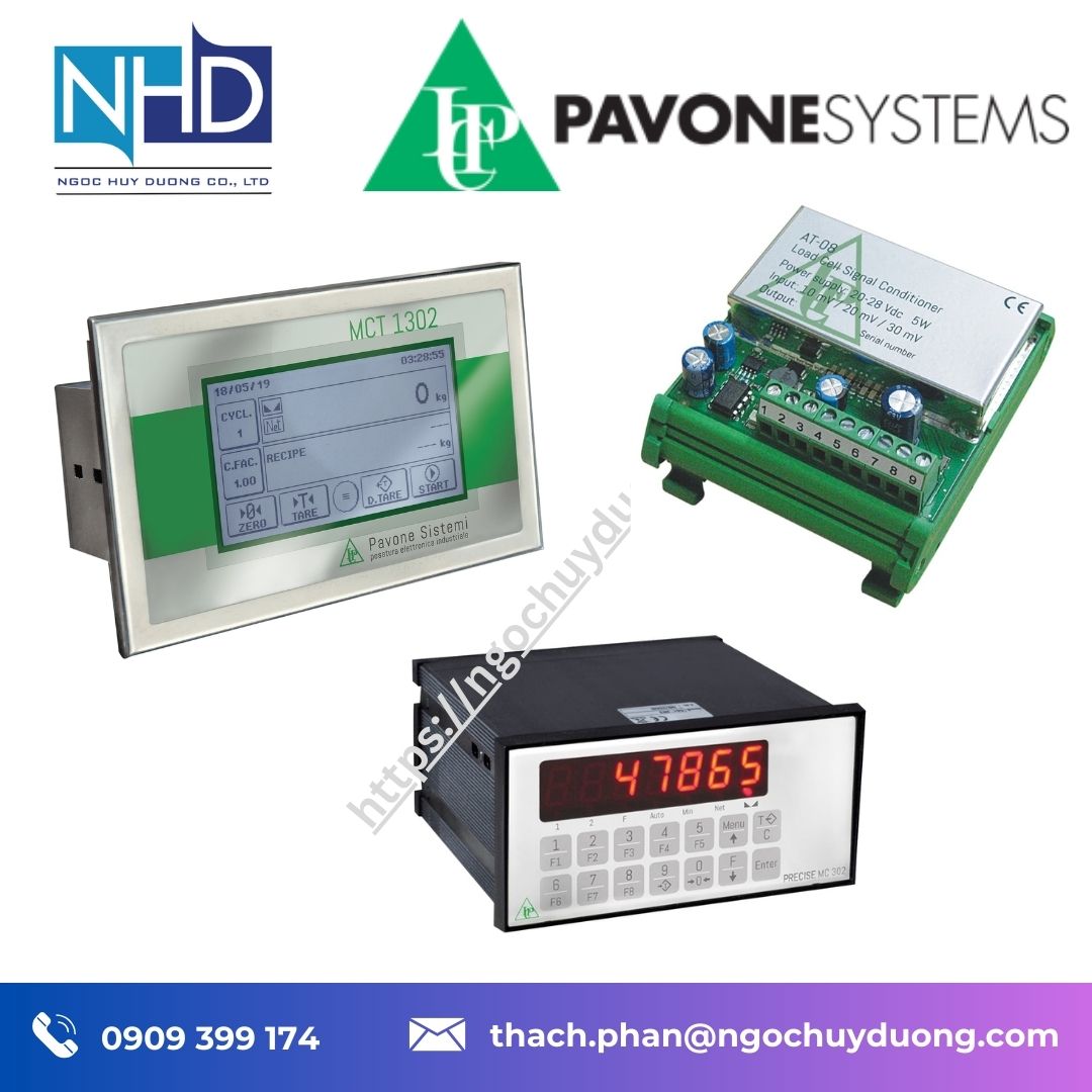 Bộ điều khiển định lượng Pavone MC 302 Batch – Quản lý ngưỡng, dosing, totalizer, chuẩn EAC:OIML:UL