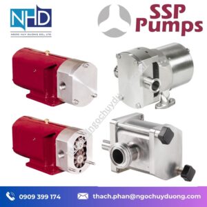 Bơm cánh gạt inox SSP N1-000S-H07 Kết nối 1:4 6 mm; 2,05 L:100 rev 1230 L:h @ 1000 rpm, áp tối đa 7 bar