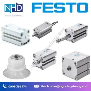 Xi lanh khí nén FESTO ADN Series – Dòng compact cylinder chuẩn ISO 21287, thiết kế ngắn gọn, lực đẩy mạnh