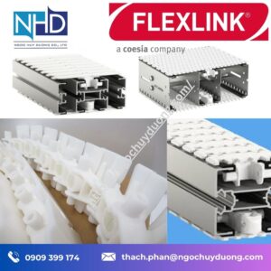 băng tải xích nhựa Flexlink XBTP 5A45 K – Xích nhựa bản rộng 45 mm