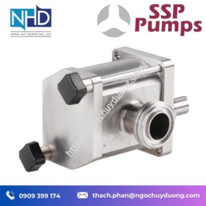 bơm bánh răng nhỏ gọn SSP M2-000M-H07 – Kết nối 25 mm, lưu lượng 780 L:h, áp suất 7 bar, tốc độ 1360 rpm, trọng lượng 2.2 kg