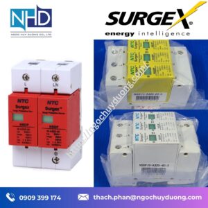 chống sét lan truyền tủ điện Surgex NSDP:C-A385-40-4 – 385V, 40 kA, 4 cực, hệ thống 3 pha nhà máy