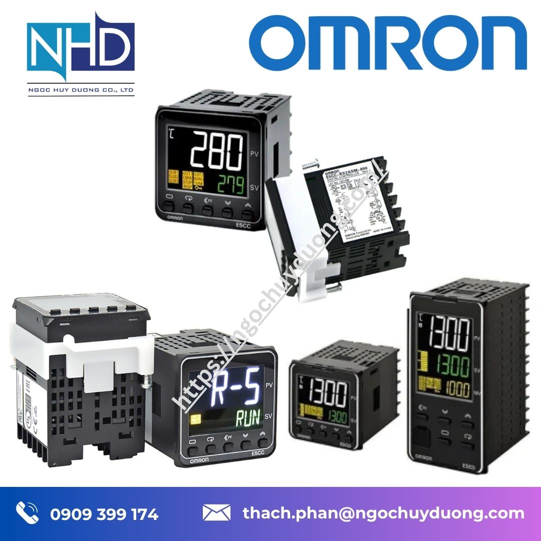 Bộ điều khiển nhiệt độ OMRON E5CC-RX2ASM-800 – Giải pháp điều khiển & giám sát nhiệt độ chính xác cao