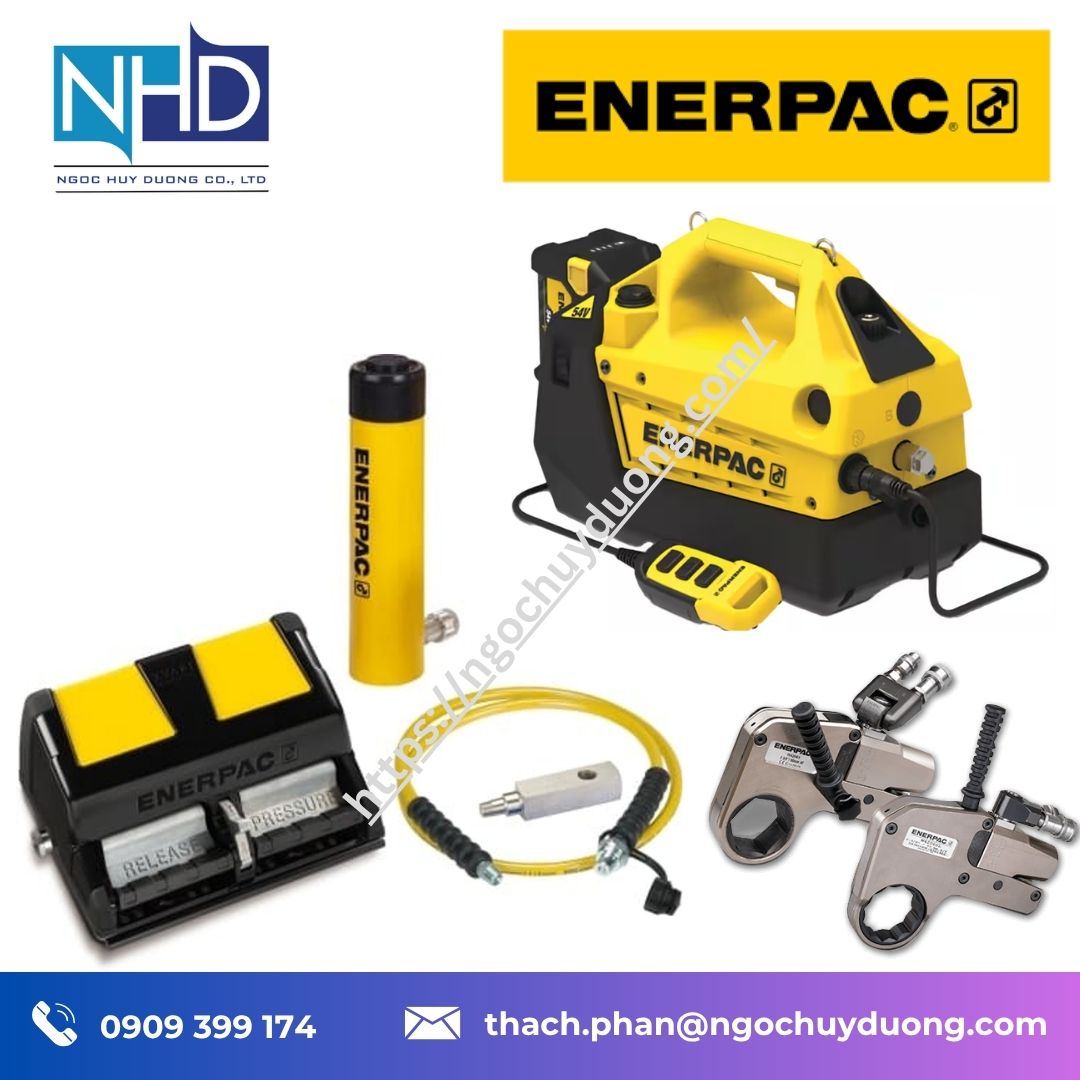 Bơm khí nén thủy lực Enerpac XA11VG : XA12VG – Phiên bản hai tác dụng, có đồng hồ áp suất