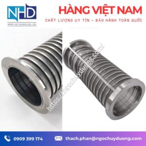 Lưới inox 316 đột lỗ – dày 2–6 mm, Ø2–12 mm, bảo vệ bơm trong môi trường ăn mòn