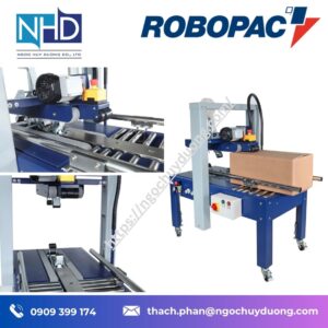 Máy dán thùng Robopac Robotape TBDA 70 HD – Hiệu suất cao, thùng lớn, tốc độ cao