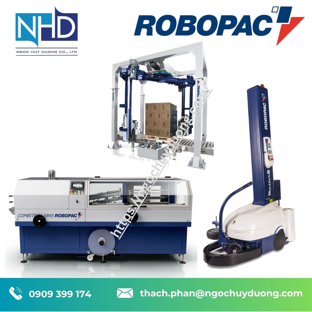 Máy đóng gói màng co nhiệt tự động ROBOPAC COMBITECH 5845