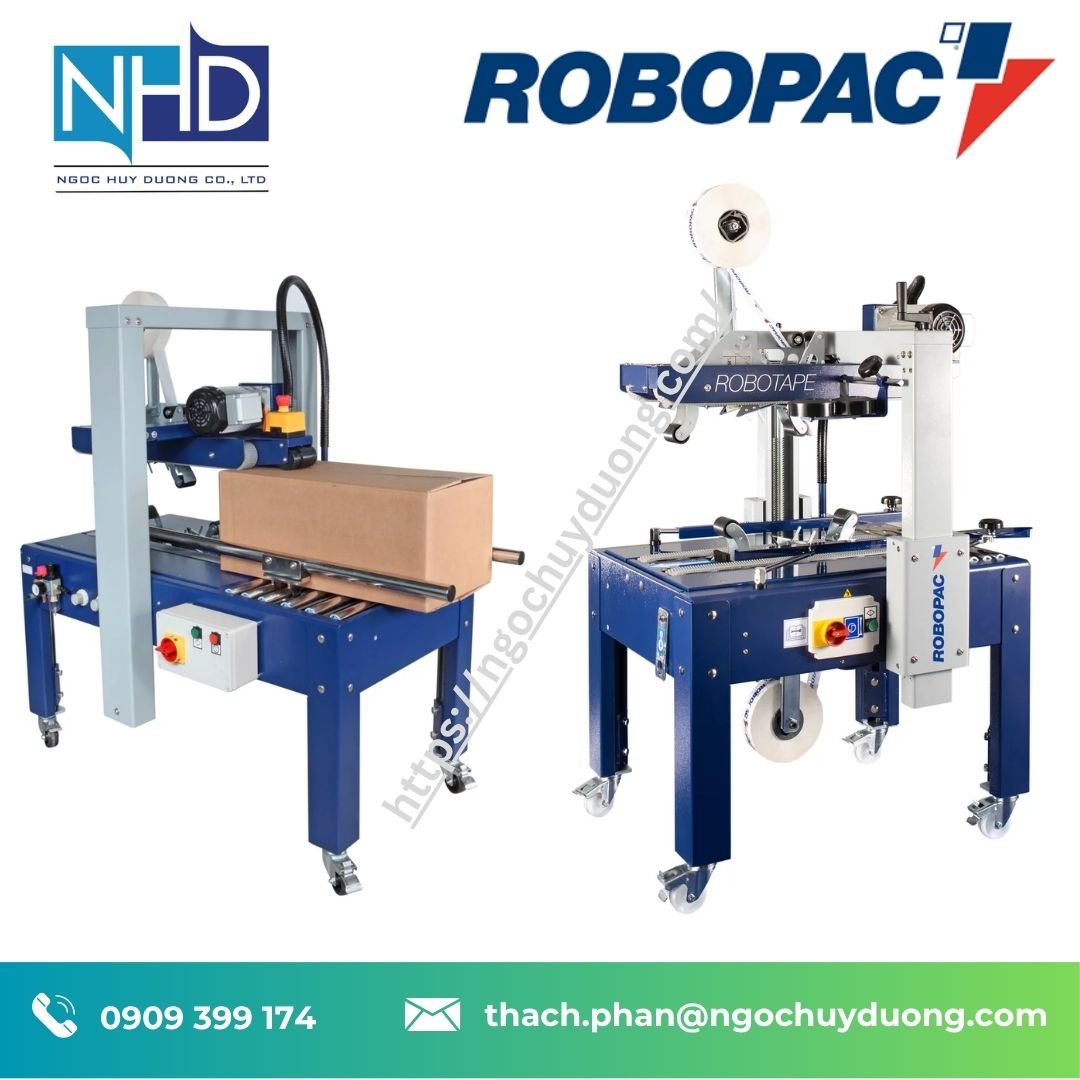 Tổng kho máy dán thùng Robopac ROBOTAPE TBDA HD