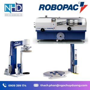 máy đóng gói màng co nhiệt tự động Combitech 5040 Robopac – Bán tự động, tốc độ 20 gói:phút
