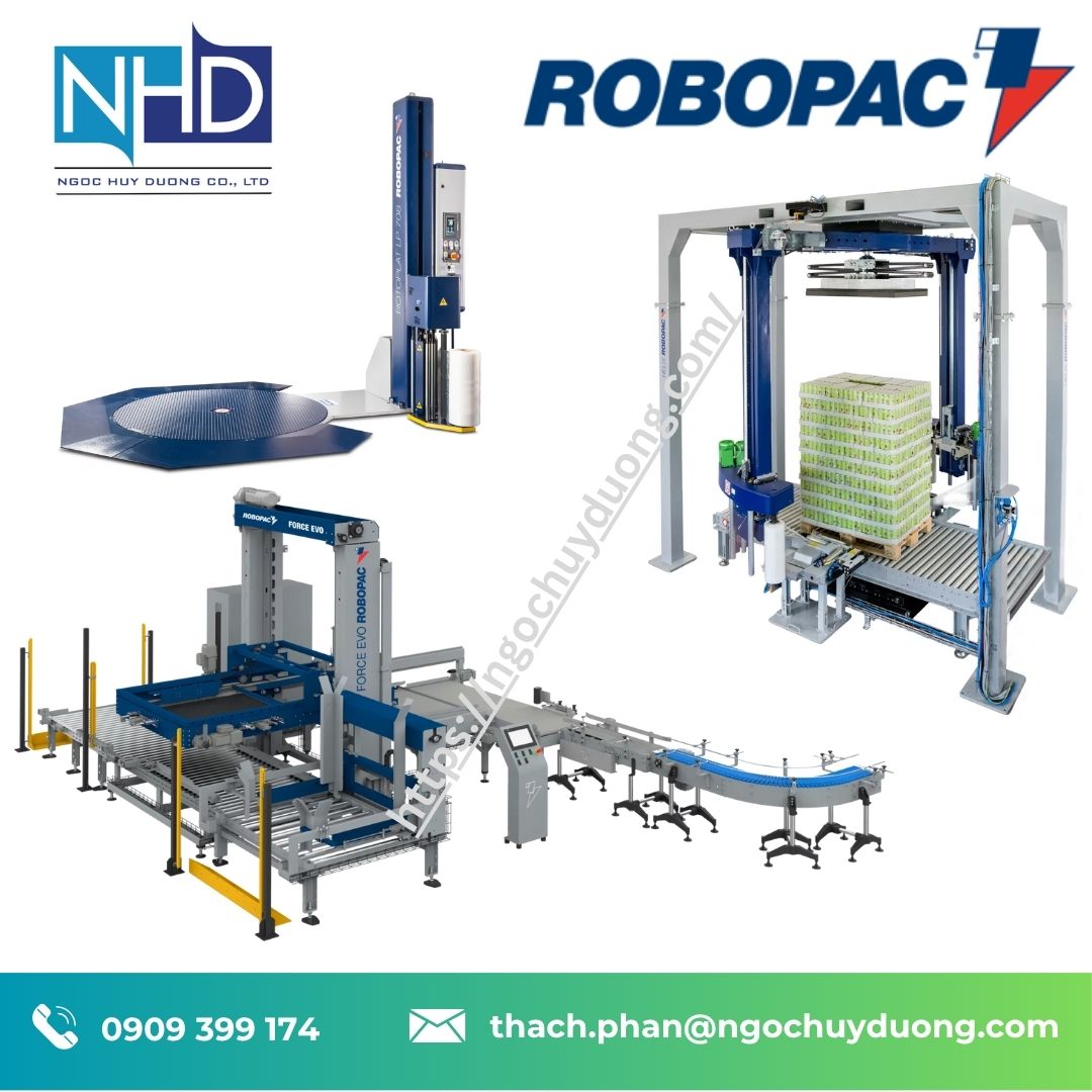 Máy xếp hàng pallet ROBOPAC FORCE EVO 100 pallet/giờ
