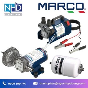 Bơm điện cánh gạt MARCO VP45 Battery Kit xuất xứ Ý – Giải pháp bơm điện di động 12V:24V, 45 lít:phút, chuyên dụng cho dầu, nhớt, diesel