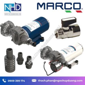 MARCO UP14:E – Bơm điện tự mồi điều khiển điện tử, lưu lượng 46 l:phút, thân đồng mạ niken, bánh răng PEEK, van một chiều tích hợp