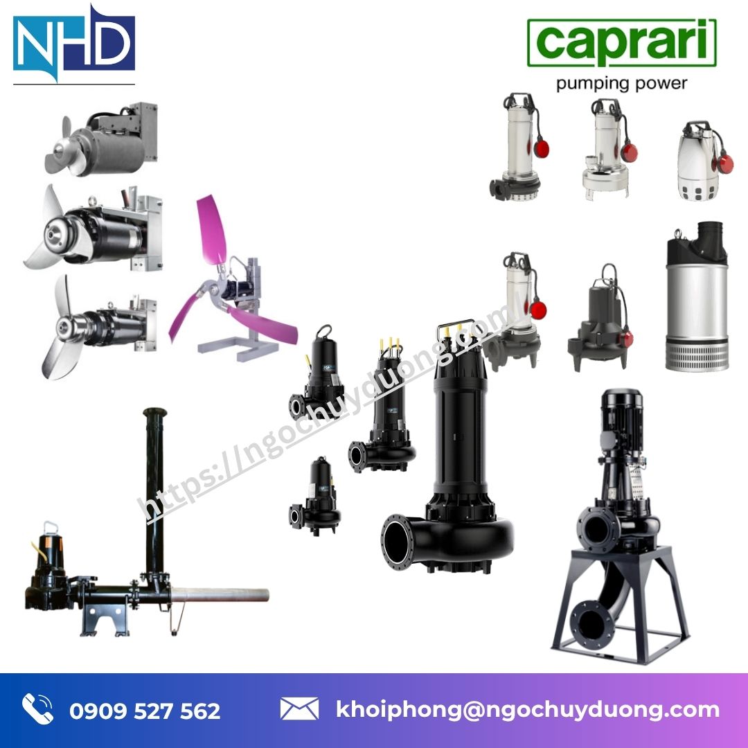 Bơm chìm nước thải K+ ENERGY DN40–DN500 Caprari