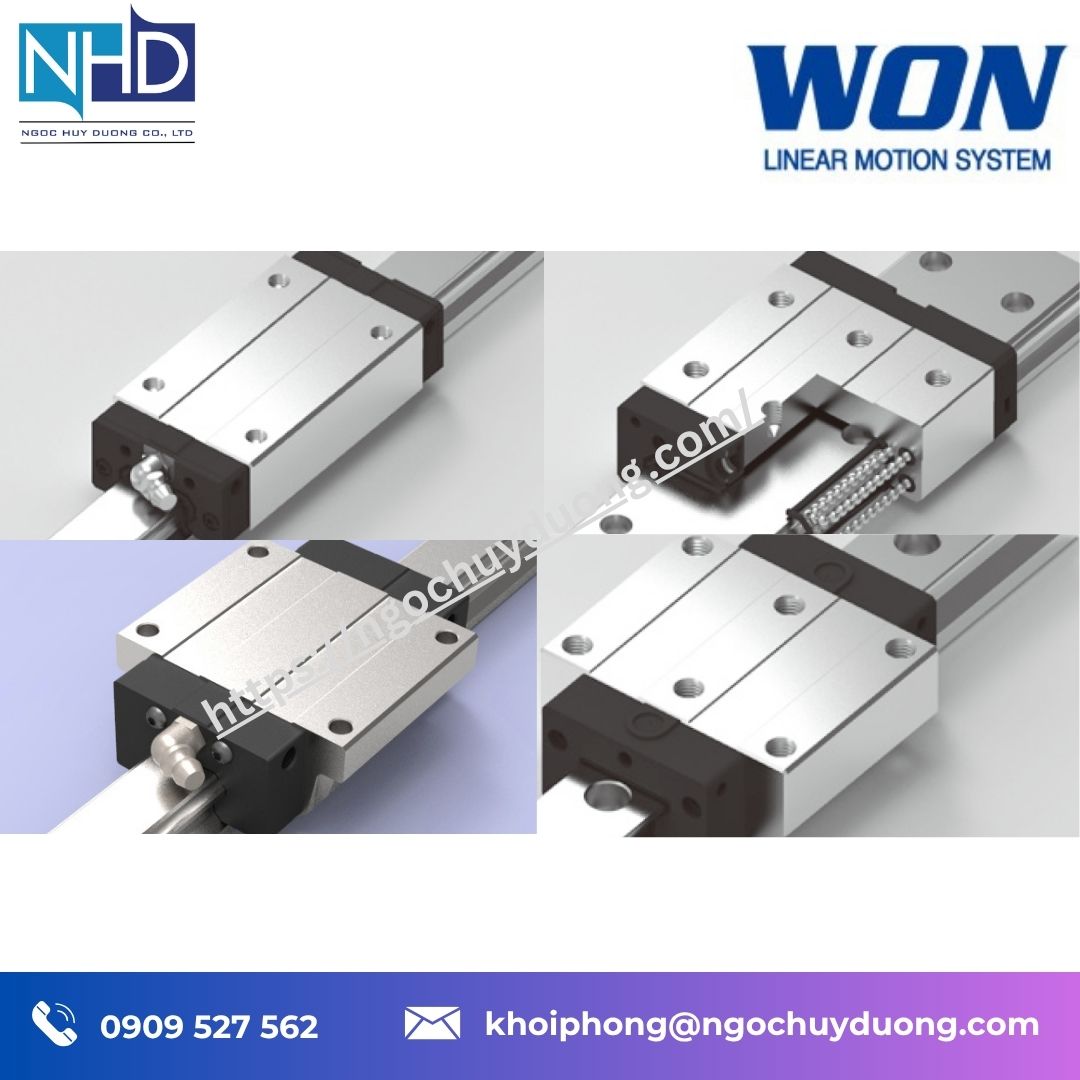 Ray dẫn hướng tuyến tính dạng con lăn – Dòng R