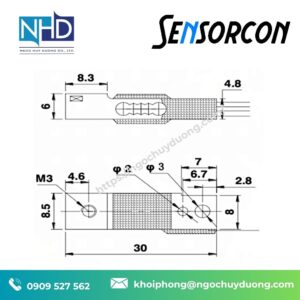 Cảm biến tải siêu nhỏ SC132 Sensor-con
