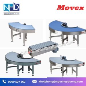 Băng tải cong Zero Contact™ Movexii