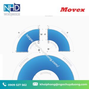 Băng tải cong Zero Contact™ Movexii