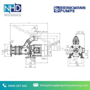 Bơm Ly Tâm Trục Ngang Brinkmann SBA401S…403S