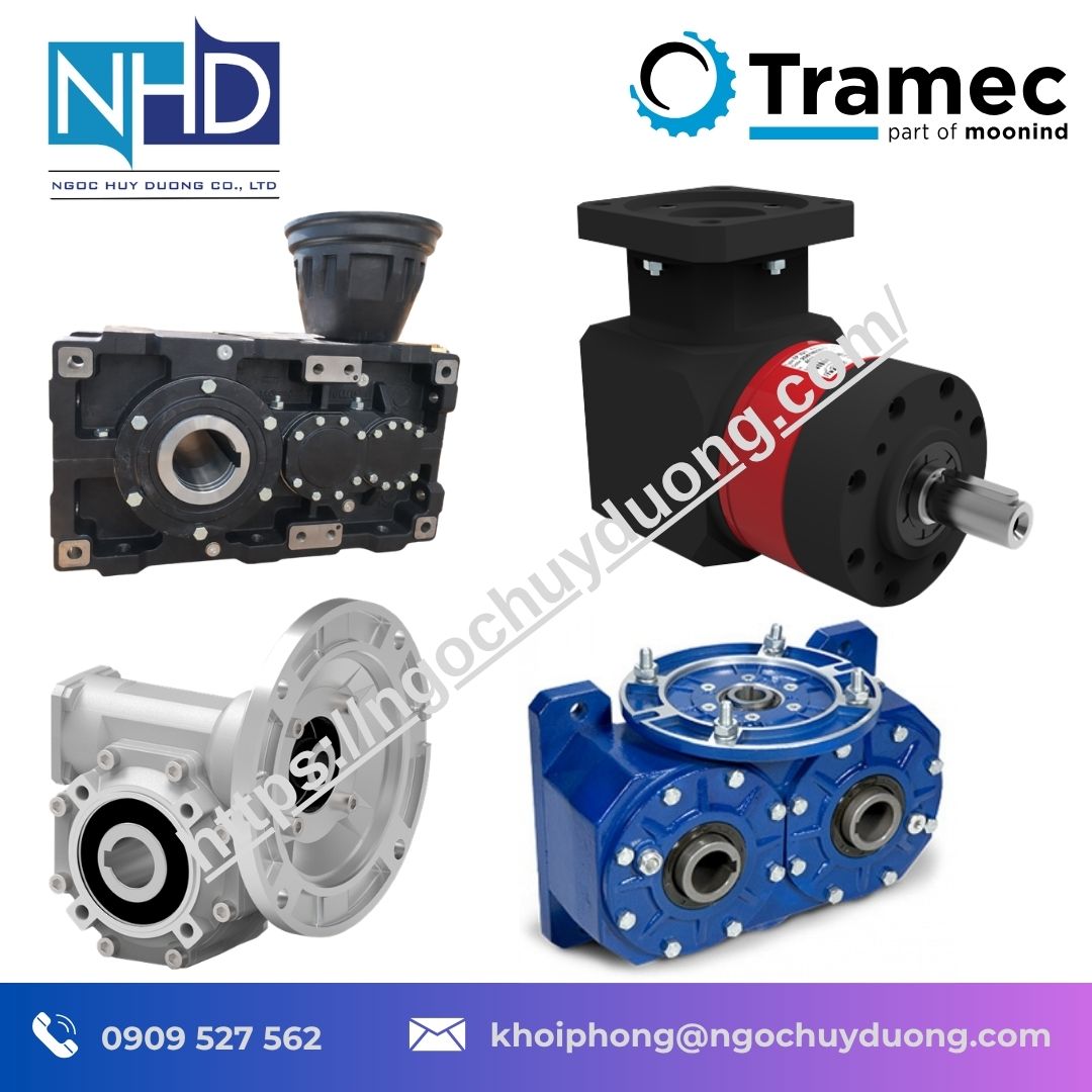 Hộp Số Bánh Răng Côn Xoắn Tramec Series T