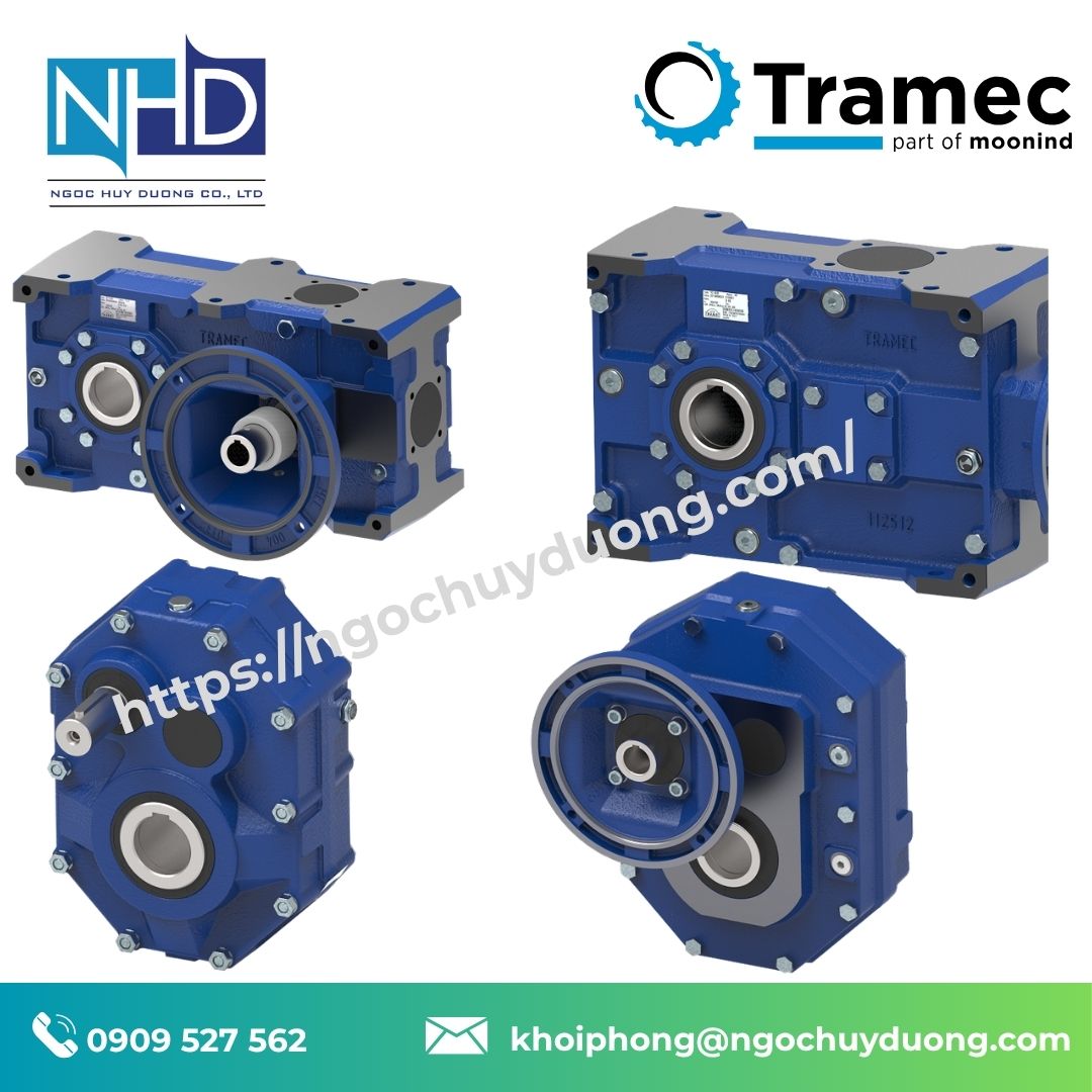 Hộp Số Bánh Răng Côn Xoắn Tramec Series T