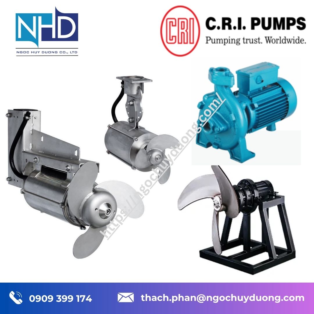 8 Máy Khuấy Chìm C.R.I Pump MD-R075-T4 hàng sẵn
