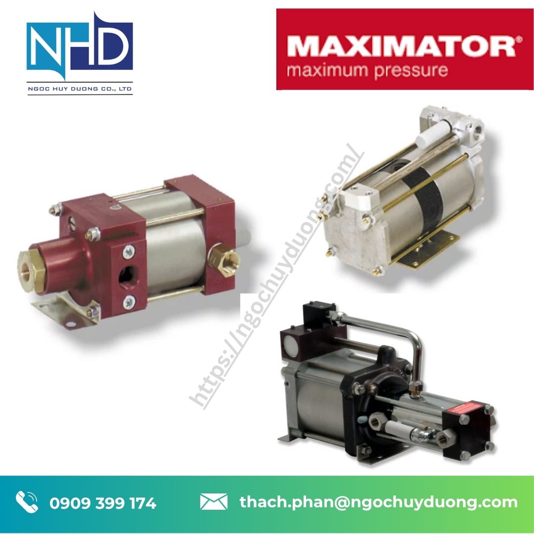 Bơm thủy lực khí nén Maximator MPLV SPLV GPLV Chính hãng