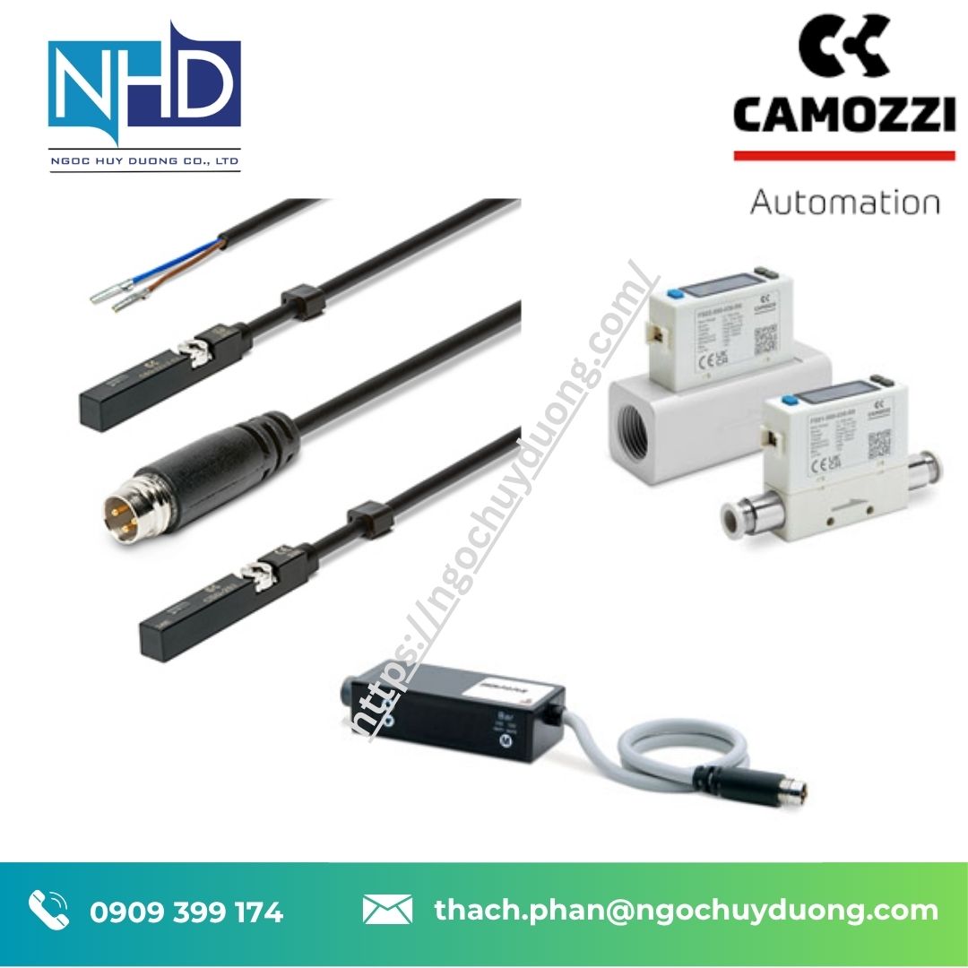 Cảm biến Camozzi – Cảm biến từ, lưu lượng, áp suất