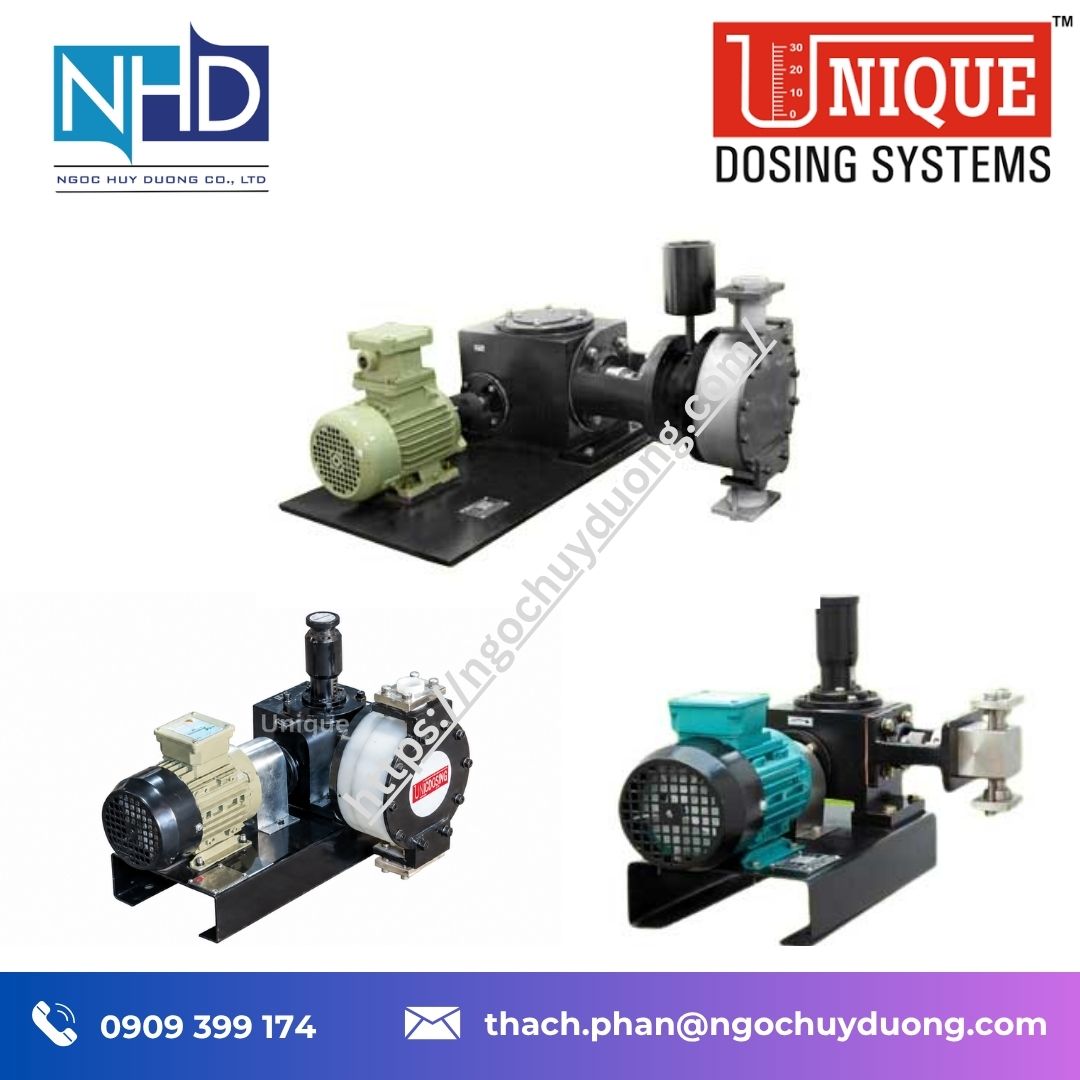Đại lý giá tốt Bơm định lượng Unique Dosing – Bơm điện tử, Shrikhand và lọc ép