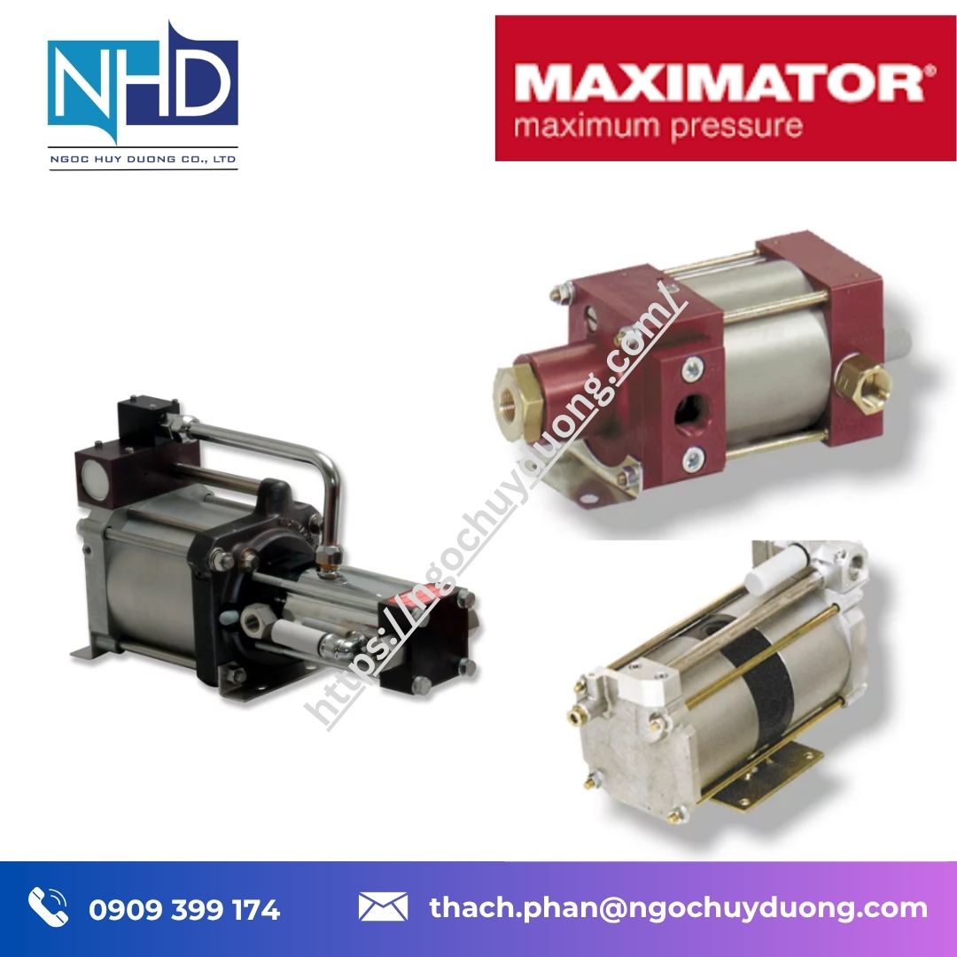 Đại lý giá tốt Bơm thủy lực khí nén Maximator MPLV SPLV GPLV Chính hãng