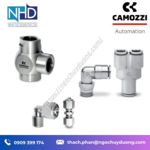 Đại lý giá tốt Đầu nối khí nén Camozzi - Đầu nối cắm nhanh và đầu nối đẩy ống chính hãng, giá tốt
