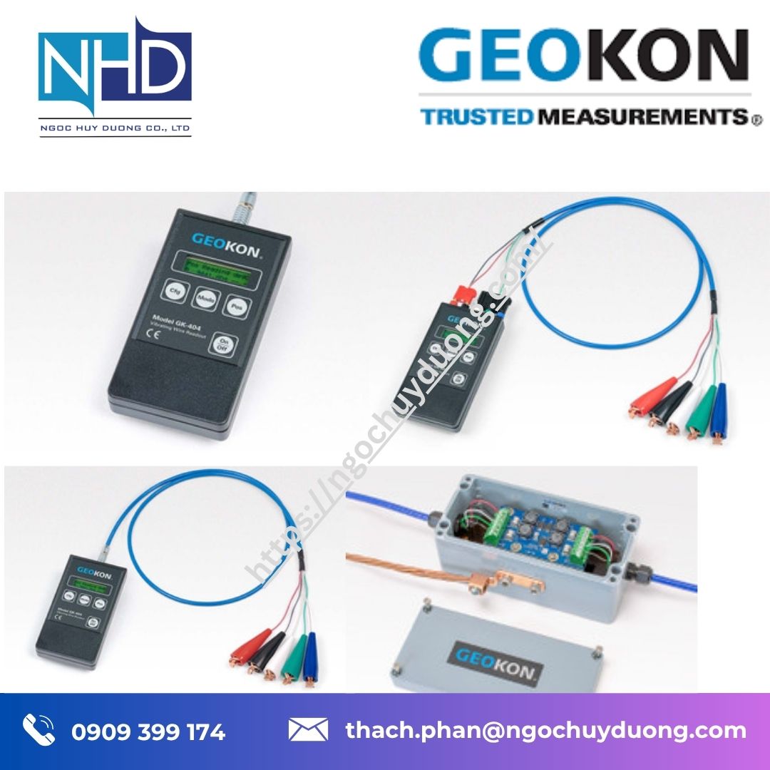 Đại lý giá tốt Thiết bị đọc và cảm biến GEOKON 1400, 1450, 1500 & 4450 – Chính hãng, hỗ trợ kỹ thuật