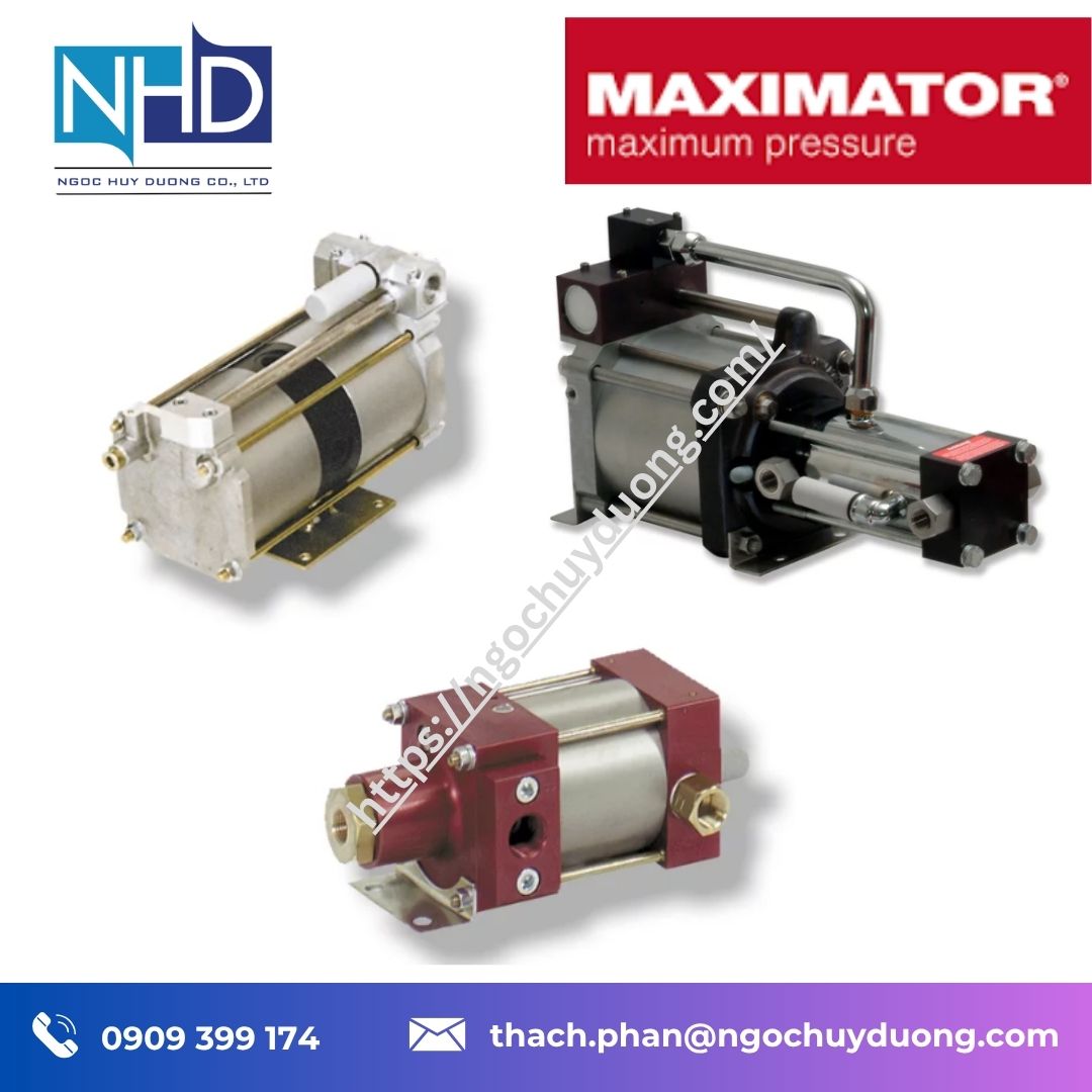 Tổng kho hàng sẵn Bơm thủy lực khí nén Maximator MPLV SPLV GPLV Chính hãng