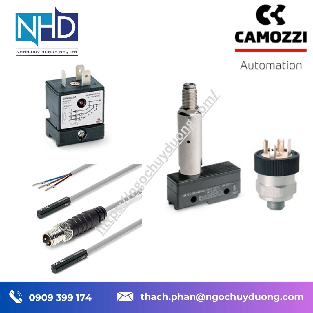 Tổng kho hàng sẵn Cảm biến Camozzi – Cảm biến từ, lưu lượng, áp suất
