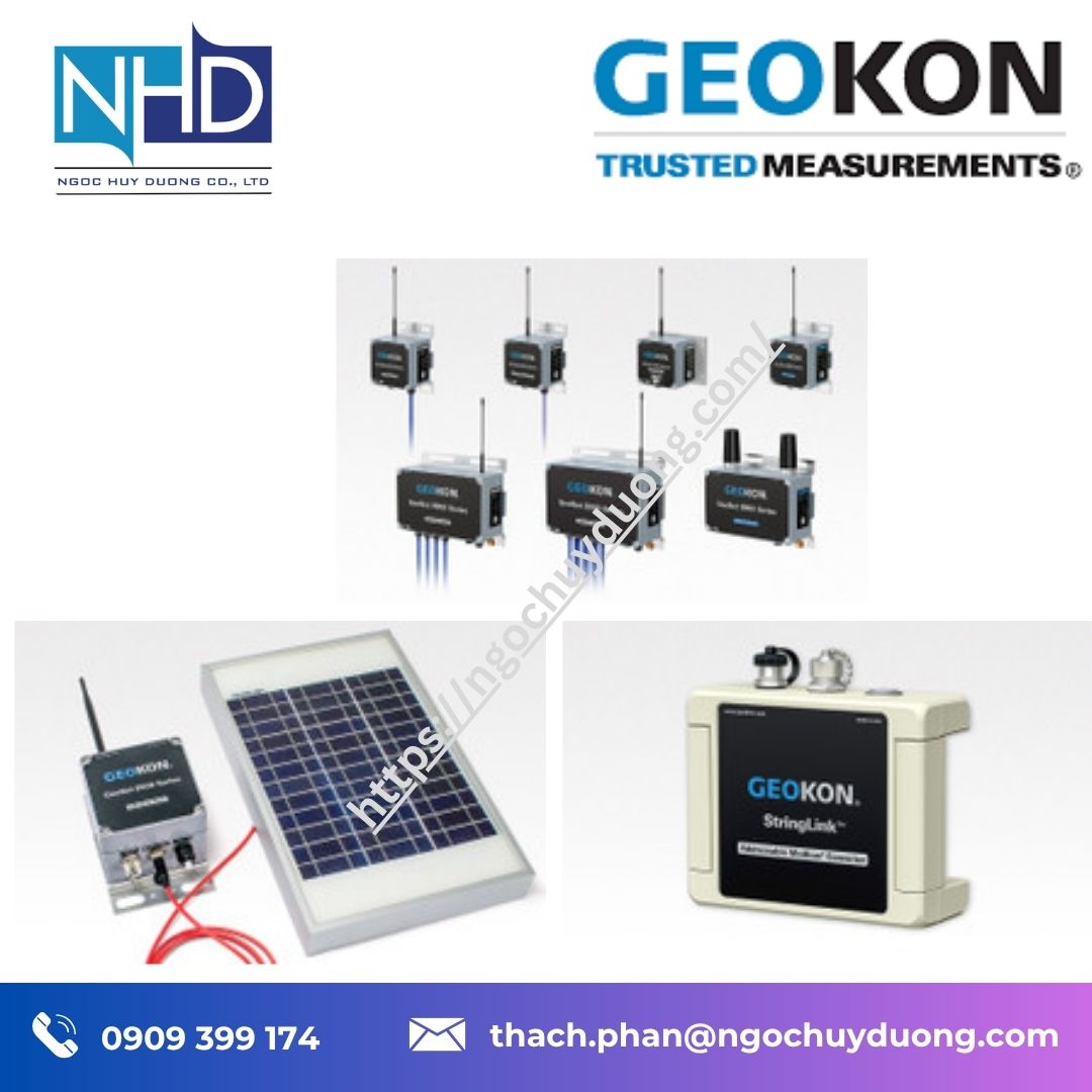 Tổng kho hàng sẵn Giao diện đọc dây rung kỹ thuật số GEOKON 8960 Series – Mở rộng kênh đo và kết nối Modbus RTU