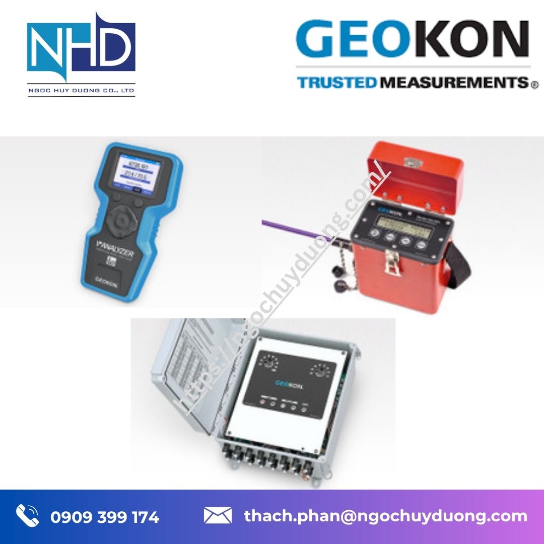 Tổng kho hàng sẵn Thiết bị đọc và cảm biến GEOKON 1400, 1450, 1500 & 4450 – Chính hãng, hỗ trợ kỹ thuật