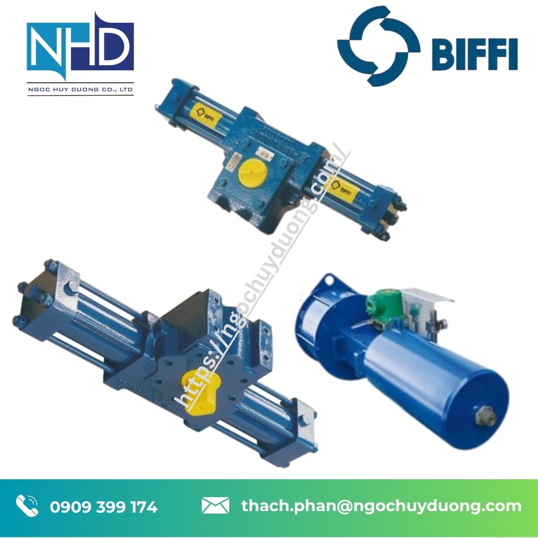 Bộ truyền động khí nén Biffi RPHD RPHS Rack & Pinion