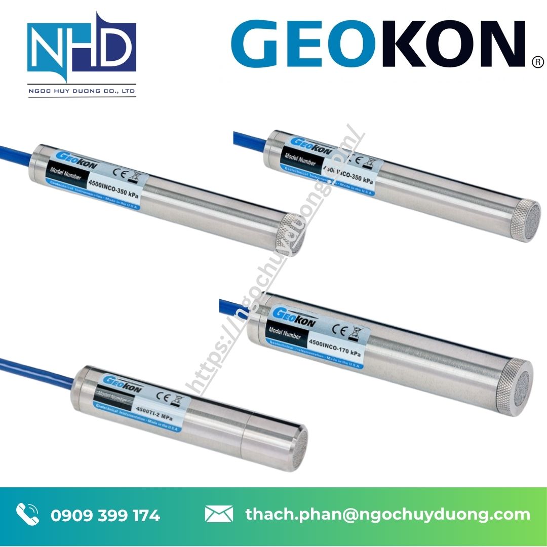 Đại lý giá tốt Cảm biến áp lực chống ăn mòn GEOKON 4500CR COCQ đầy đủ