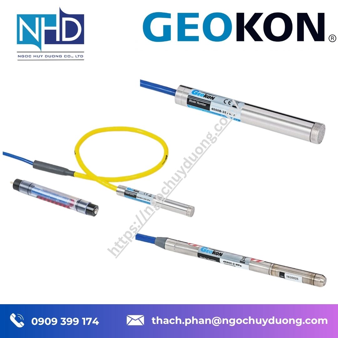 Đại lý giá tốt Cảm biến áp lực nước GEOKON 4500B, 4500C – Hỗ trợ kỹ thuật