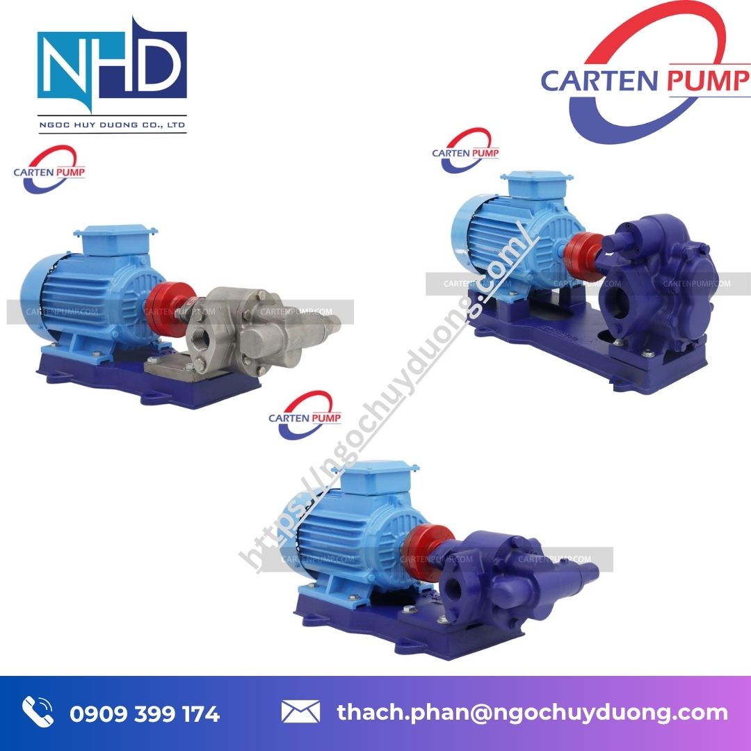 Tổng kho hàng sẵn Bơm bánh răng ngoài Carten Pump HLG25-FC-PK hỗ trợ kỹ thuật