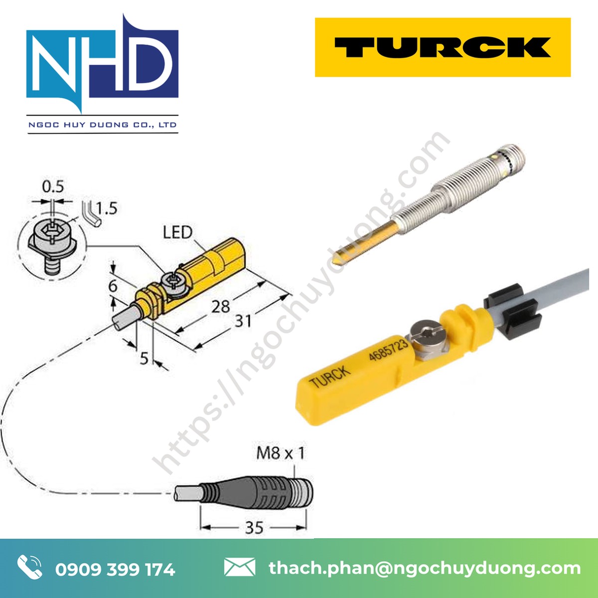 Cảm biến từ trường TURCK BIM-M12 – Báo giá nhanh