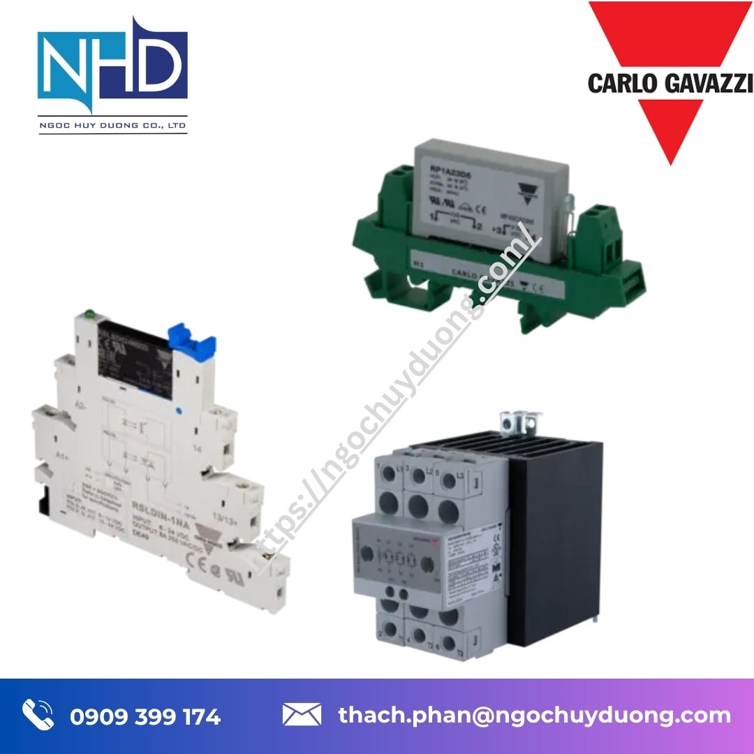 Đại lý giá tốt Rơ le bán dẫn Carlo Gavazzi DIN rail – Hàng sẵn