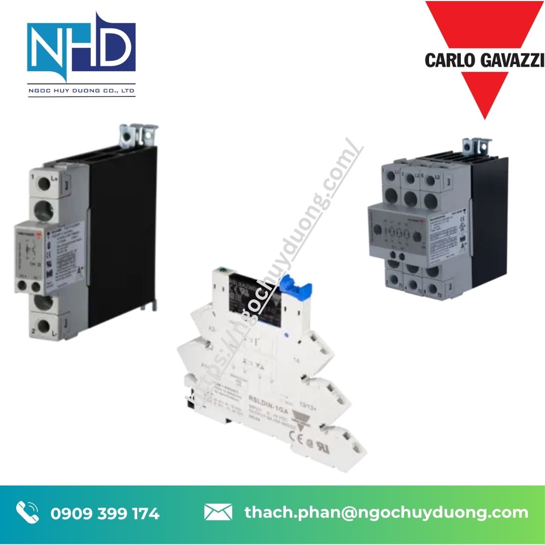 Rơ le bán dẫn Carlo Gavazzi DIN rail – Hàng sẵn